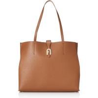 FURLA女士大容量轻便手提托特包日常购物包皮质金属logo装饰三仓