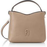 FURLA小尺寸百搭配饰Vitello皮革拼接手提斜挎两用女士单肩包