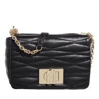 FURLA女士高质感皮革单肩包实用灰衬里金属细节日常通勤手提斜挎