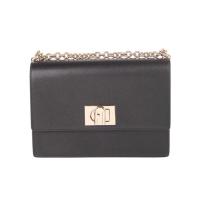 FURLA女士链式单肩包金色旋转钮扣小巧便携百搭配饰潮流单品