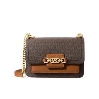 迈克·科尔斯(MICHAEL KORS)超小号老花斜挎包翻盖设计小巧便携日