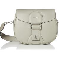 FURLA女士罗马小牛皮马鞍斜挎包翻盖装饰扣手提单肩包