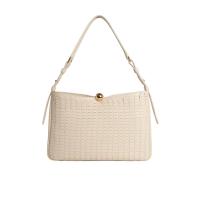 FURLA大号小牛皮编织肩背包女可调节肩带多口袋实用百搭配件