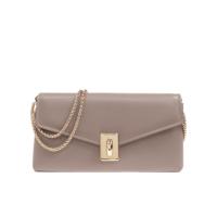 FURLA女款翻盖单肩包皮质耐磨百搭配饰金色扣美观实用日常通勤斜