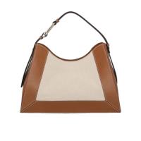 FURLA女款可调节肩带皮革棉涤纶大容量单肩包通勤手提斜挎包