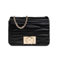 FURLA女款翻盖单肩包皮质耐用金属点缀时尚百搭配件装饰手提斜挎