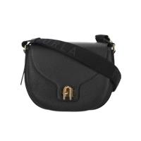 FURLA女士单肩包翻盖设计可调节肩带金属点缀时尚百搭配件耐用皮