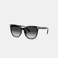 蔻驰(COACH)女太阳镜时尚圆框水晶装饰舒适透气防紫外线百搭眼镜