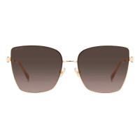 周仰杰(JIMMY CHOO)女士金属全框方形渐变棕太阳镜时尚百搭潮牌