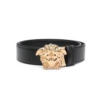 Versace意大利进口小牛皮腰带男款黑金扣美杜莎头皮带腰封