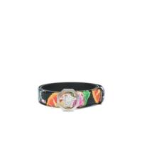 Versace范思哲男式真皮皮带腰链花卉印花时尚舒适休闲美杜莎腰带