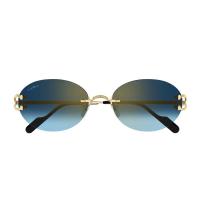 Cartier卡地亚太阳镜女防紫外线护眼时尚清晰无边框金属材质