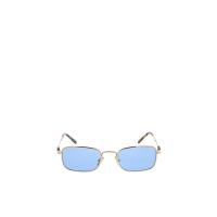 miumiu缪缪太阳镜女防紫外线护眼时尚清晰矩形金属框蓝色镜片