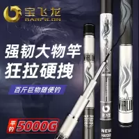 新款 正品 宝飞龙鱼竿 大物竿 十段大物鲢鳙鱼竿手竿超硬19调十段野钓杆黑坑钓鱼竿巨台钓竿