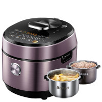 Midea/美的PHT6077P电压力锅IH智能电压力锅5L高压力锅双胆