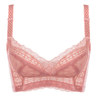 薄款文胸无钢圈无海绵胸罩性感上托聚拢调整型收副乳大码内衣女超薄杯