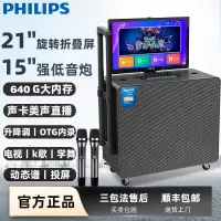 飞利浦SD259 广场舞音响带显示屏家庭ktv音响套装户外视频k歌卡拉ok点歌机功放一体机电视k歌蓝牙音箱