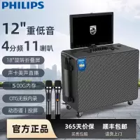 飞利浦SD249卡拉ok一体机家庭ktv音响套装点歌机广场舞带显示屏户外视频k歌专用麦克风蓝牙唱歌音箱