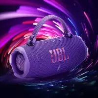 JBL CHARGE6 音乐冲击波六代 便携式蓝牙音箱 低音 AI音效增强 户外防尘防水 桌面音响 紫色