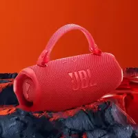 JBL CHARGE6 音乐冲击波六代 便携式蓝牙音箱 低音 AI音效增强 户外防尘防水 桌面音响 红色