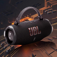 JBL CHARGE6 音乐冲击波六代 便携式蓝牙音箱 低音 AI音效增强 户外防尘防水 桌面音响 黑色