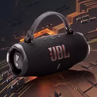 JBL CHARGE6 音乐冲击波六代 便携式蓝牙音箱 低音 AI音效增强 户外防尘防水 桌面音响 黑色
