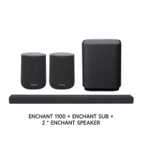 哈曼卡顿Enchant 1100杜比全景声家庭院音箱5.1.4家用电视无线蓝牙回音壁音响