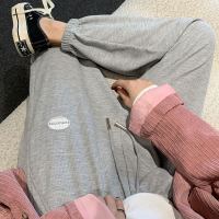 樵JIAO春薄款休闲华夫格长裤束脚款宽松025-RT-Z071