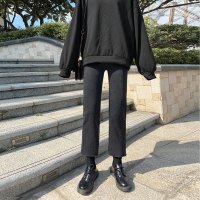 樵JIAO直筒牛仔裤高腰显瘦直筒烟管裤034-RT-Y949