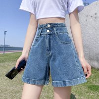 樵JIAO高腰牛仔超短裤女夏天宽松网红显瘦a字阔腿夏季薄款辣妹热裤ins潮033-RT-N015