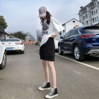 樵JIAO工装短裤女宽松薄款运动直筒休闲裤潮019-RT-Y867