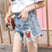 牛仔超短裤女夏2018新款韩版高腰显瘦宽松学生百搭阔腿热裤潮