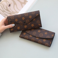 长款女士钱包2018新款欧美印花复古钱夹多卡位字母包时尚手拿包