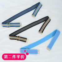 松紧儿童腰带弹力可调节男童女童皮带学生军训幼儿园宝宝裤带百搭