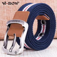 威铂思帆布腰带男编织皮带韩版潮简约学生针扣青年加长休闲裤带