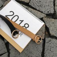 大sim单品推荐 皮带女韩版百搭简约圆形金属扣pu皮带学生腰带潮