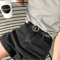 布丁和夏天 流行小腰带 银色圆扣圆环圈圈PU皮带韩版复古百搭女