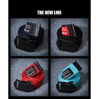 港版余文乐时尚潮牌男女帆布平滑扣腰带学生青年简约百搭休闲皮带