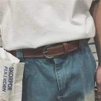 方少港风男装 韩版男士皮带时尚配件百搭腰带光板针扣皮带学生潮