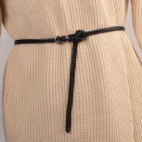 复古细腰带女编织装饰连衣裙子文艺大衣毛衣皮带简约百搭黑色韩版