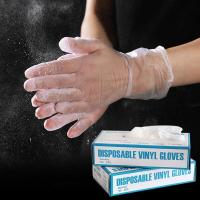 无粉一次性PVC手套 烘焙裱花防油揉面 翻糖食品加工用手套100只装