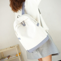 ins超火书包女韩版原宿ulzzang高中学生简约百搭学院风帆布双肩包