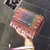 ins超火包上新小包包女2018新款潮韩版 百搭斜挎单肩包时尚小方包