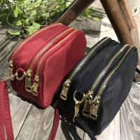 妈妈包2018新款夏牛津布中老年百搭尼龙帆布单肩斜挎包迷你小布包