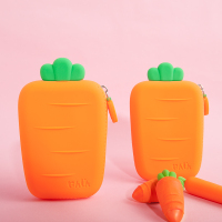 创意可爱软硅胶胡萝卜零钱包 迷你硬币包卡通韩版小清新学生卡包