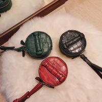 春季新款石头纹小包包女2018韩版时尚圆形手提包硬币包潮流零钱包