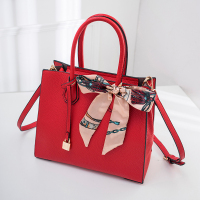大红色手提包女包结婚新娘包2018春夏新品托特包单肩斜跨包铂金包