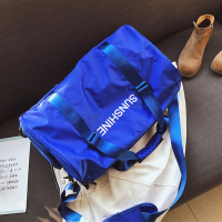 单肩包手提包短途旅行包男女生训练运动健身包斜挎包带独立鞋位仓