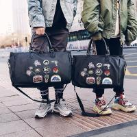 短途旅行包女手提行李袋男韩版大容量旅行袋防水牛津布轻便健身包