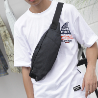 韩版男士小胸包便携简约斜挎包休闲日系街头腰包实用手机零钱包潮